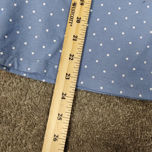 Ecothreads Women's Top Size XL Blue Polka Dot Organic Cotton Summer Resortwear - Picture 6 of 6